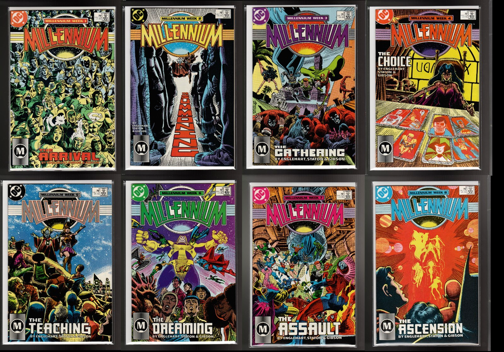 MILLENIUM #1,2,3,4,5,6,7,8 (9.6/NM+ AVG) DC COMICS 1987 CGC 'EM!