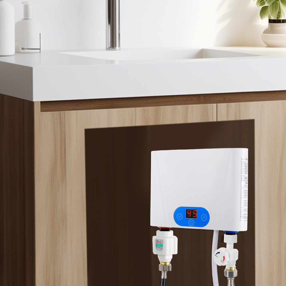 5500w Digital Electric Tankless Water Heater Instant Water Heater Under Sink