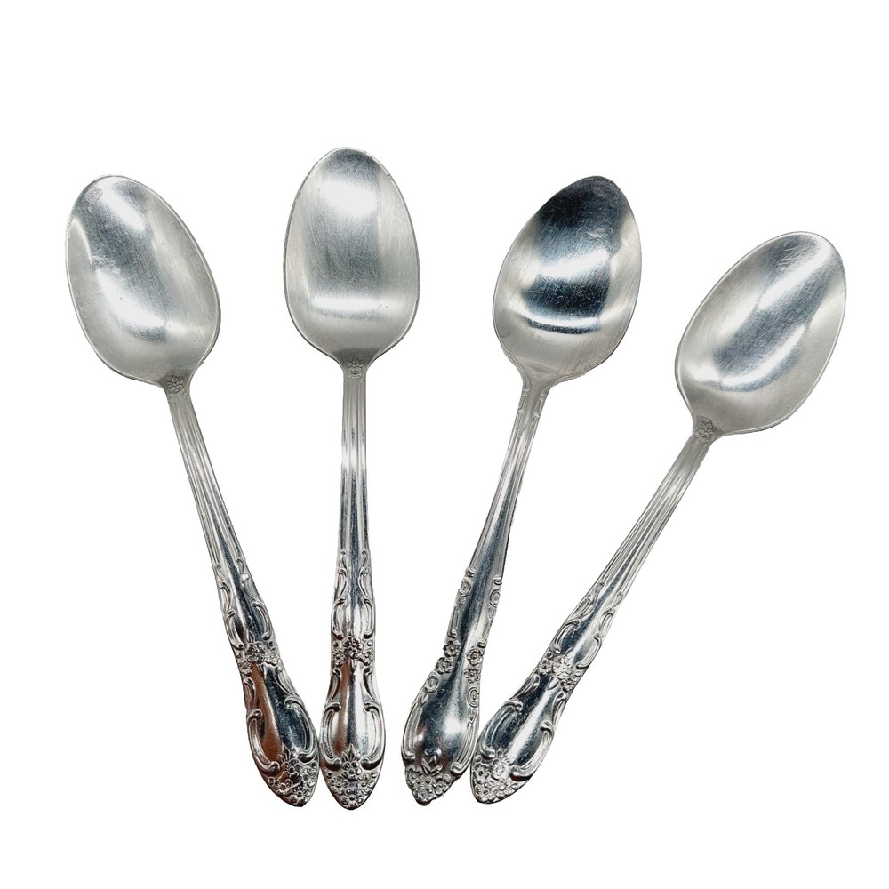 Oneidacraft Venus 7-inch Stainless Steel Dinner Spoons Set of 4 Glossy Finish