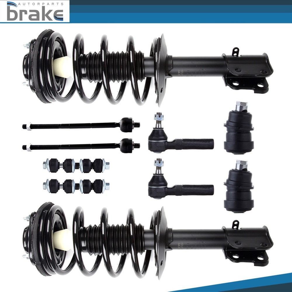 10pcs Front Suspension Kit Strut Tie Rod Ball Joint Sway Bar For Dodge Plymouth Neon