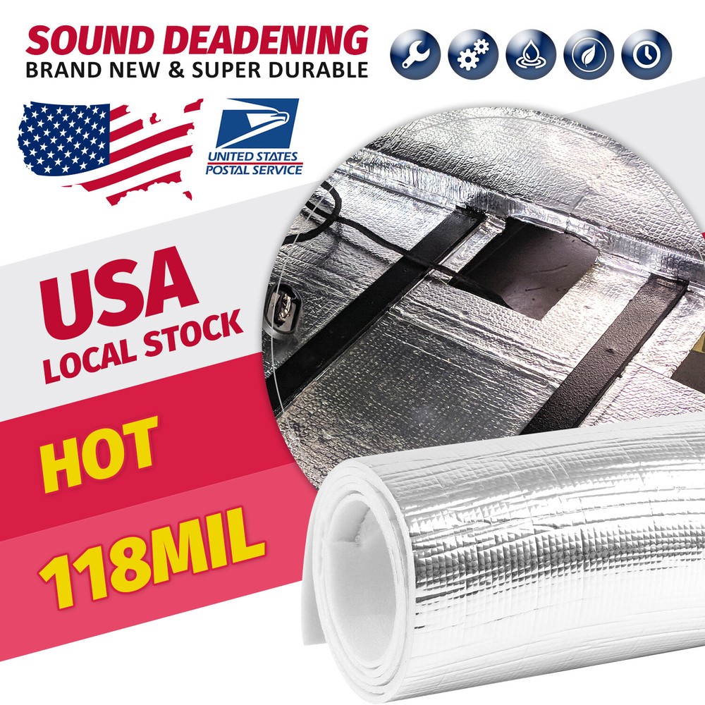22sqft Thermal Sound Deadener Car SUV Heat Shield Insulation Noise Reduce Mat