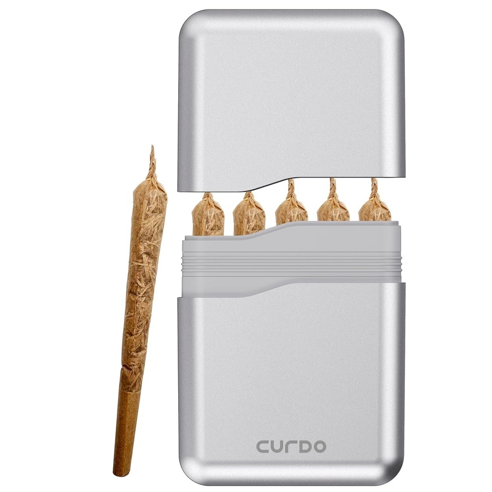 5-Hole King Size Pre-Roll Cone Holder Case, Smell Proof & Waterproof Cigarette S