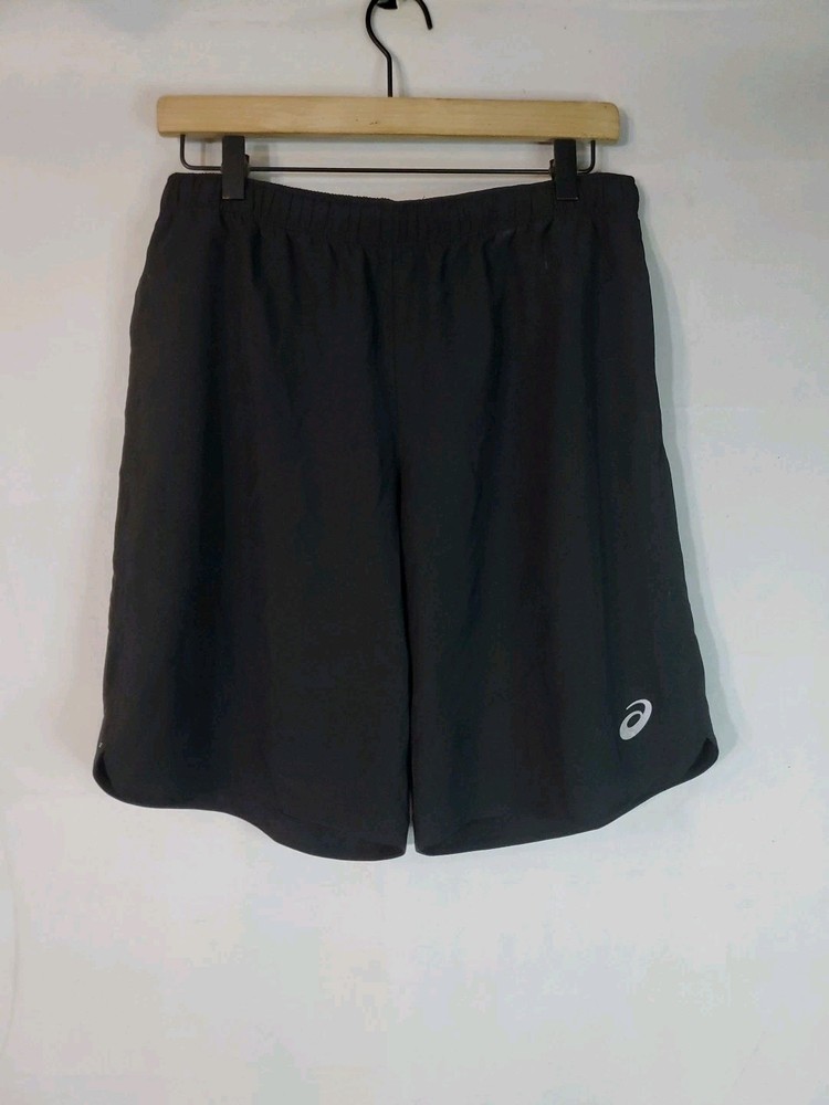 Asics running shorts Men's Size medium Black Drawstring Waist