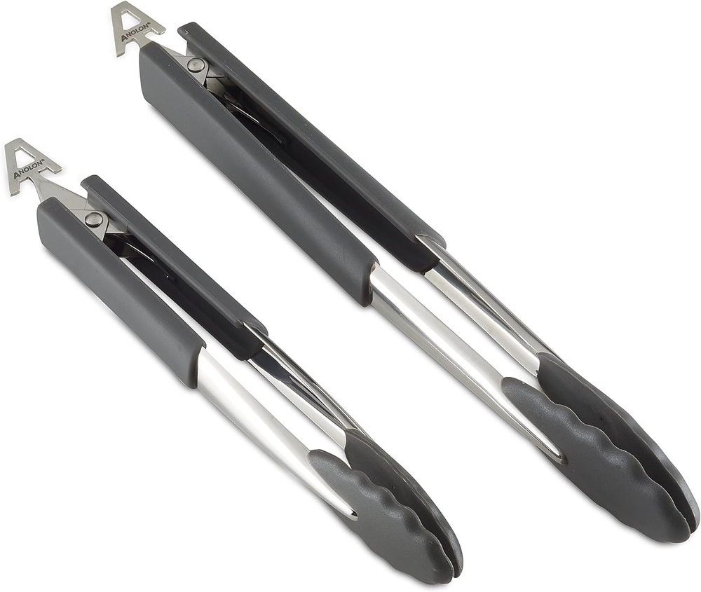Suregrip Dishwasher Safe Nonstick Locking Cooking Tongs Set/Salad Serving Tools,