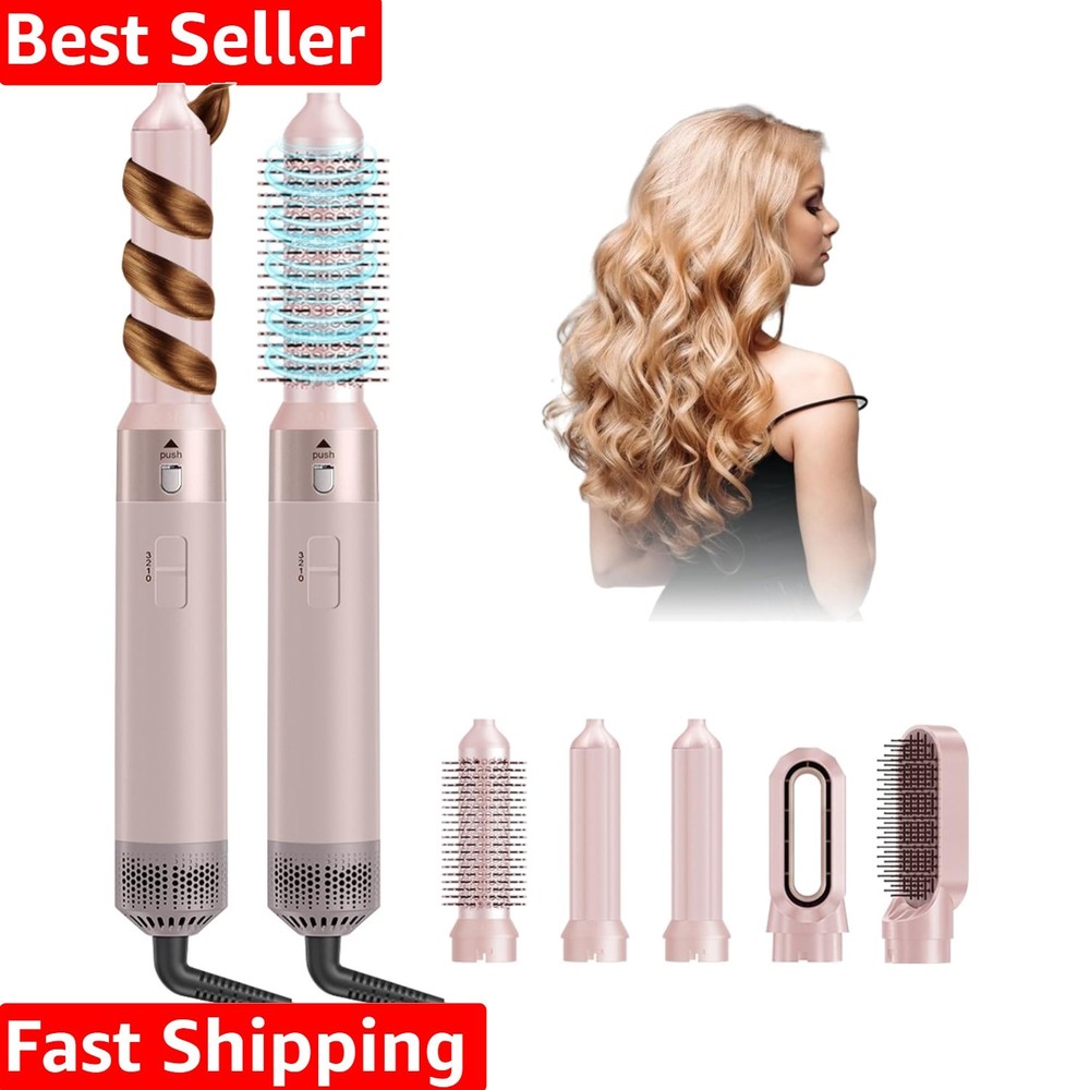 Luxury 5-in-1 Hair Dryer Brush: Curl, Straighten, and Volumize Effortlessly