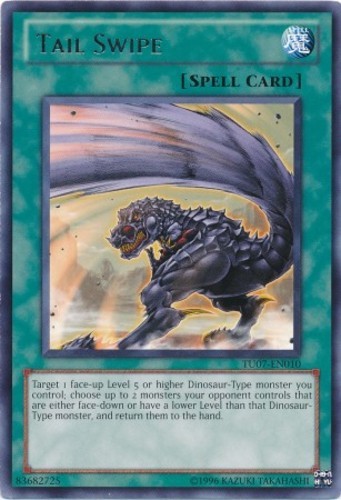 Tail Swipe TU07-EN010 Rare Unlimited Edition Moderately Played Condition
