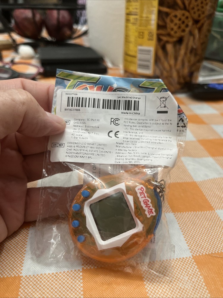 Orange Kids Pet Virtual Mini Digital Game Children Electronic Handheld