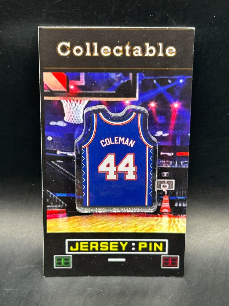 New Jersey Nets Derrick Coleman  jersey lapel pin-Classic RETRO Collectable