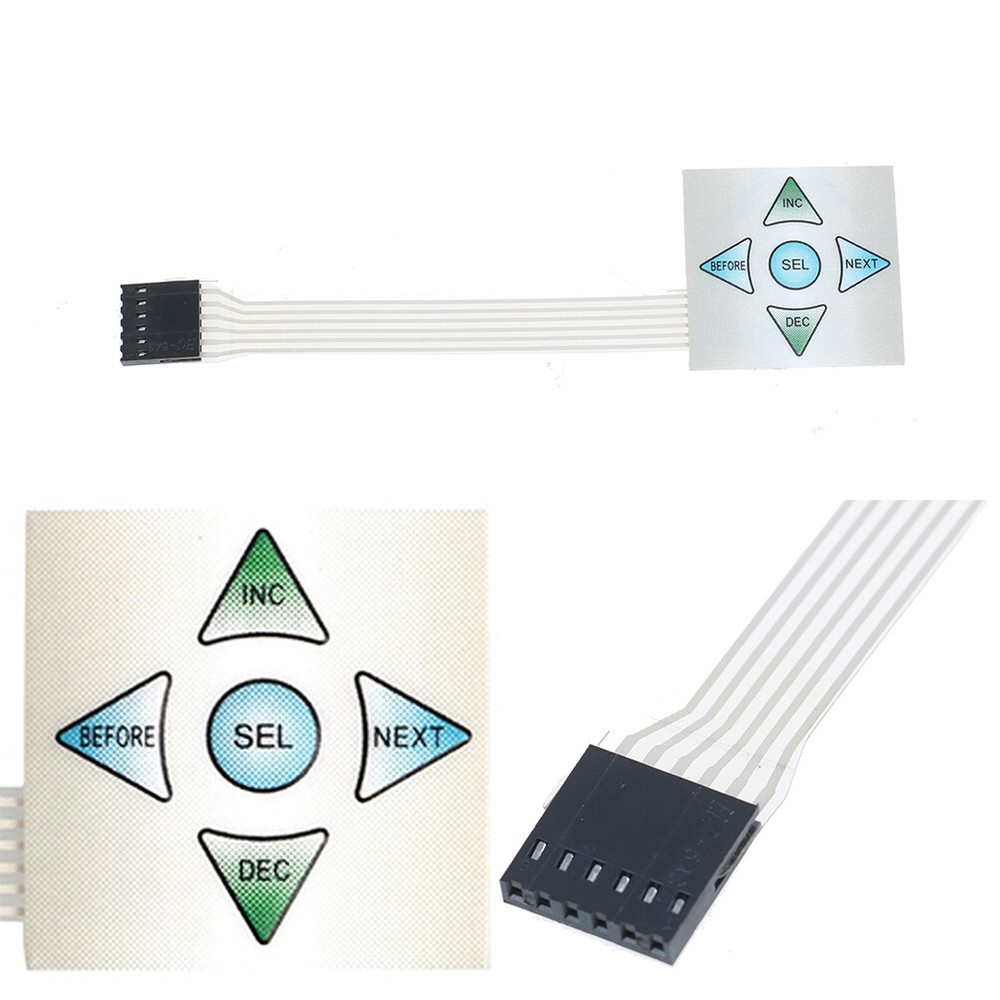 5 keys Matrix array 1x5 membrane switch keypad keyboard control panel 40*a5