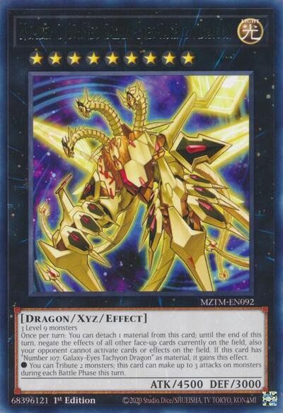 1x Number C107 Neo Galaxy-Eyes Tachyon Dragon NM English YuGiOh MOTM