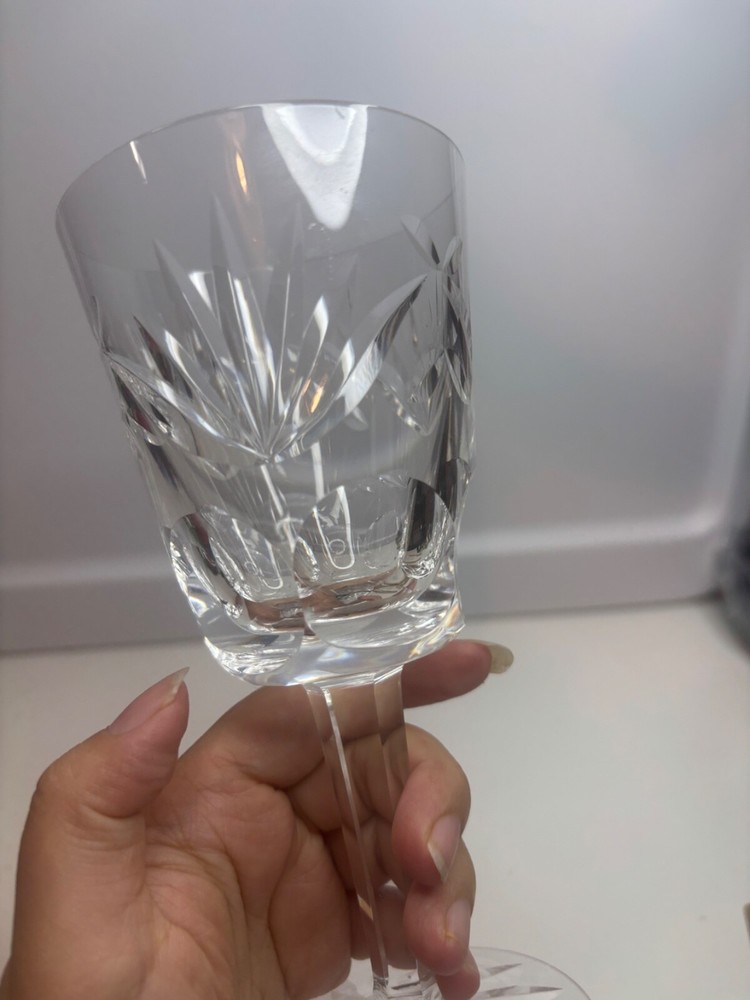 Waterford Crystal Ashling Wine or Water Goblet Single Elegant Glass  
