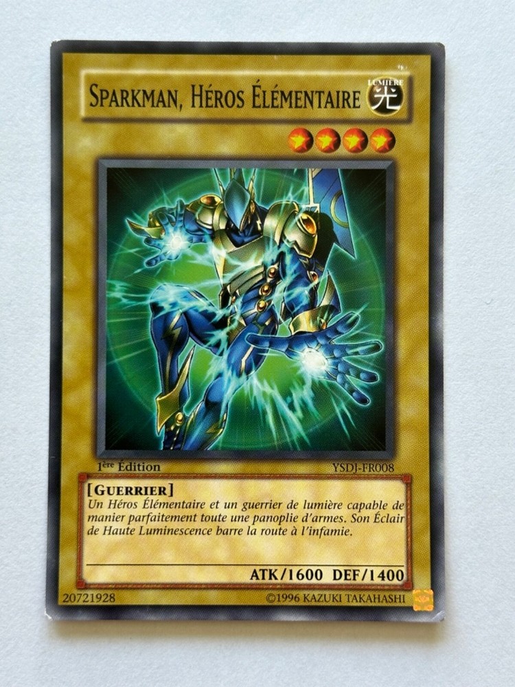 Yu-Gi-Oh JCC YSDJ-FR008 Sparkman Elemental Hero EN Rare Card