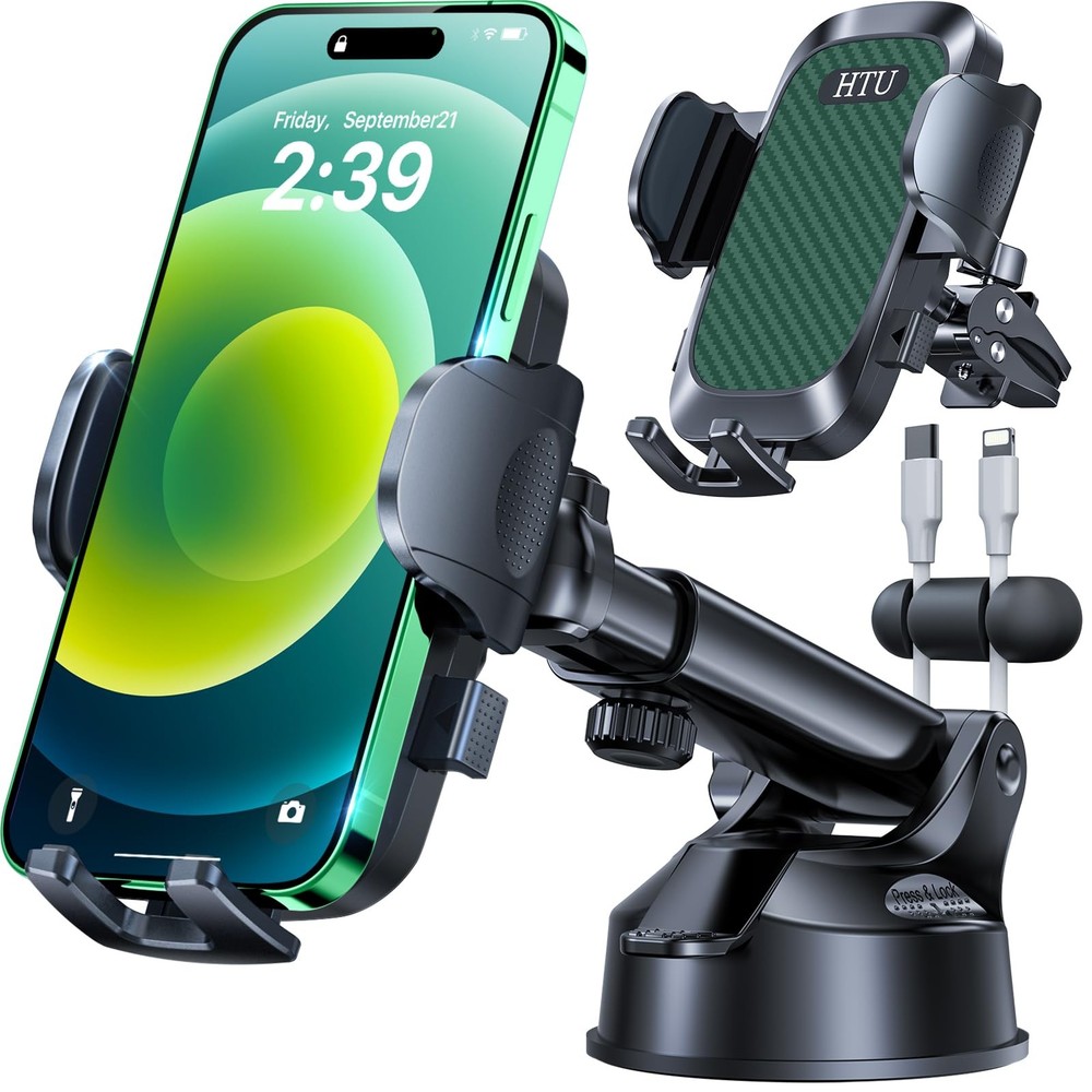 【2026 New Upgraded True Military-Grade】 Best Car Phone Holder【Ultimate 5-in-1...