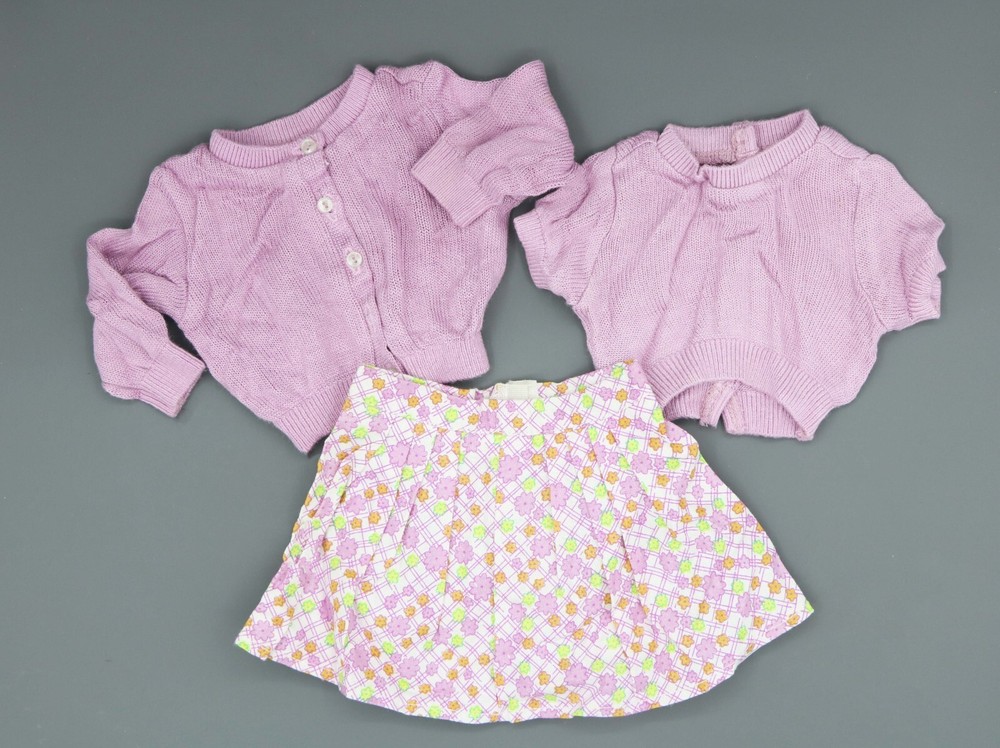 American Girl Top Skirt Cardigan set 3 for 18'' doll Kit Meet Outfit Historical