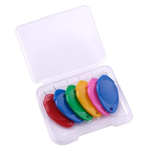 Meeggrace Needle Threader Tool - Easy-to-Use for Size 6 Needles & Small Eyes