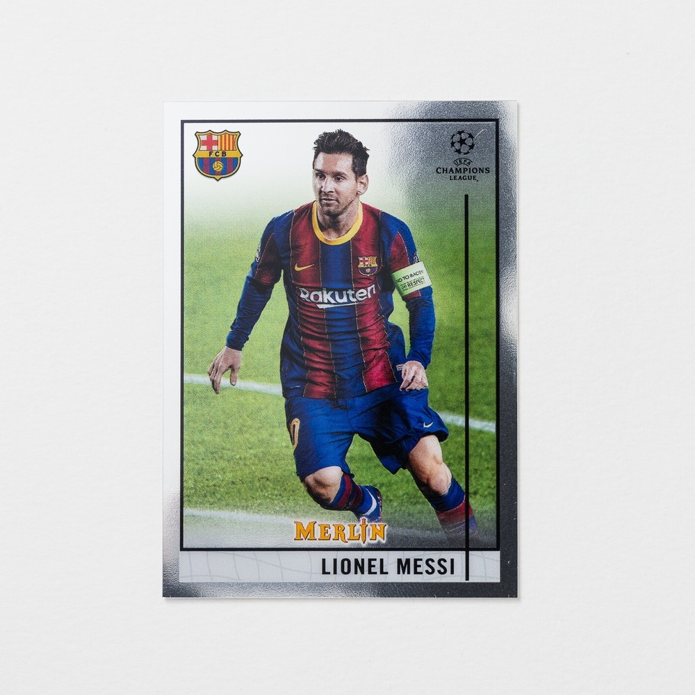 LIONEL MESSI TOPPS MERLIN 2021 UEFA CHAMPIONS LEAGUE FC BARCELONA
