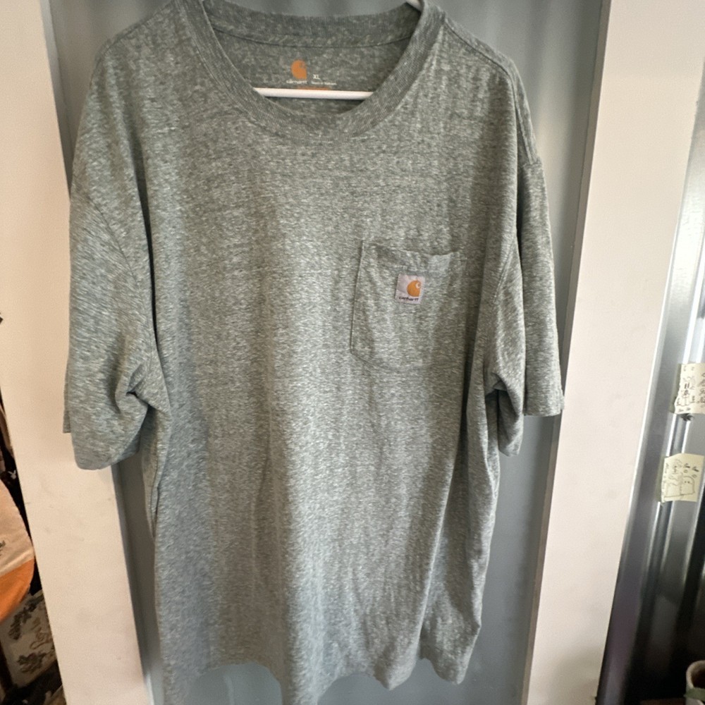 Carhartt Shirt Mens XL Green Pocket Tee Workwear Original Fit Short Sleeve