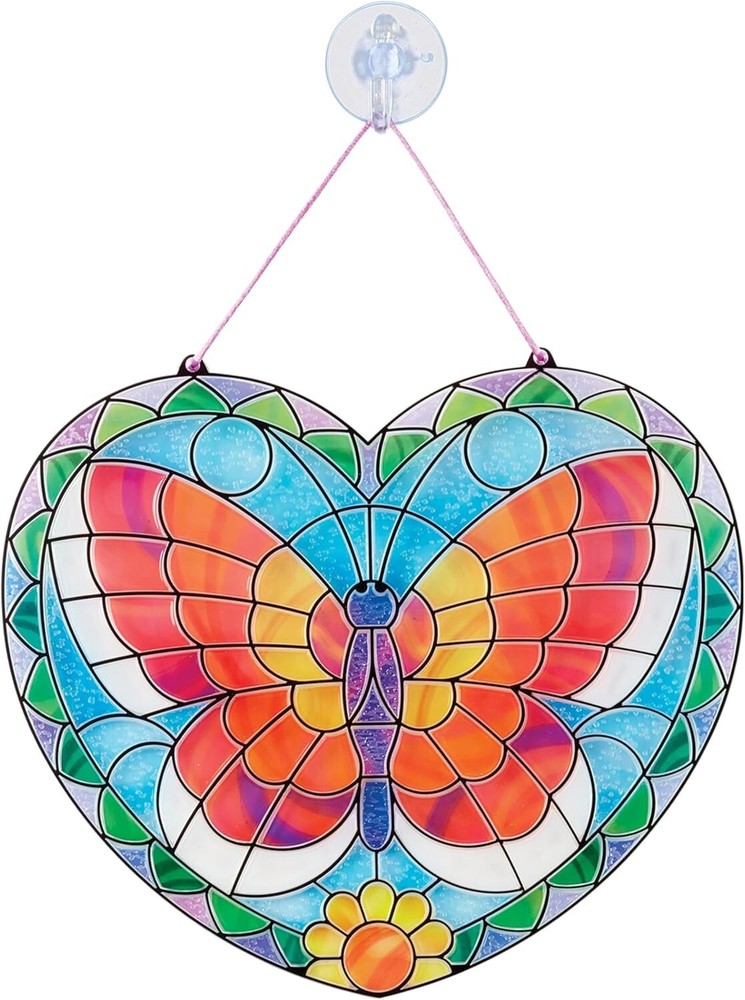 Melissa & Doug Stained Glass Made Easy Activity Kit: Butterfly - 140+ Stickers