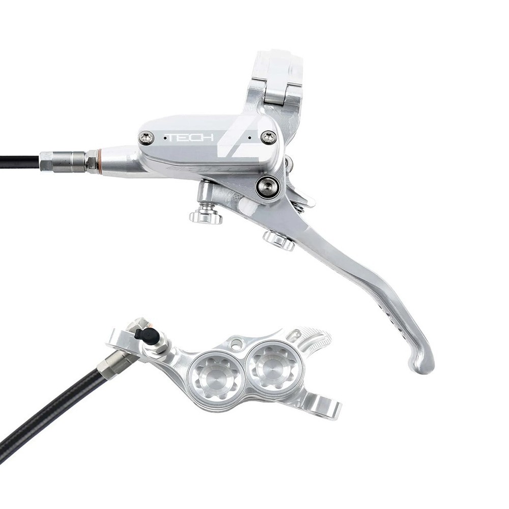 Hope Tech 4 E4 MTB Hydraulic Disc Rear Brake & Lever in Silver Finish