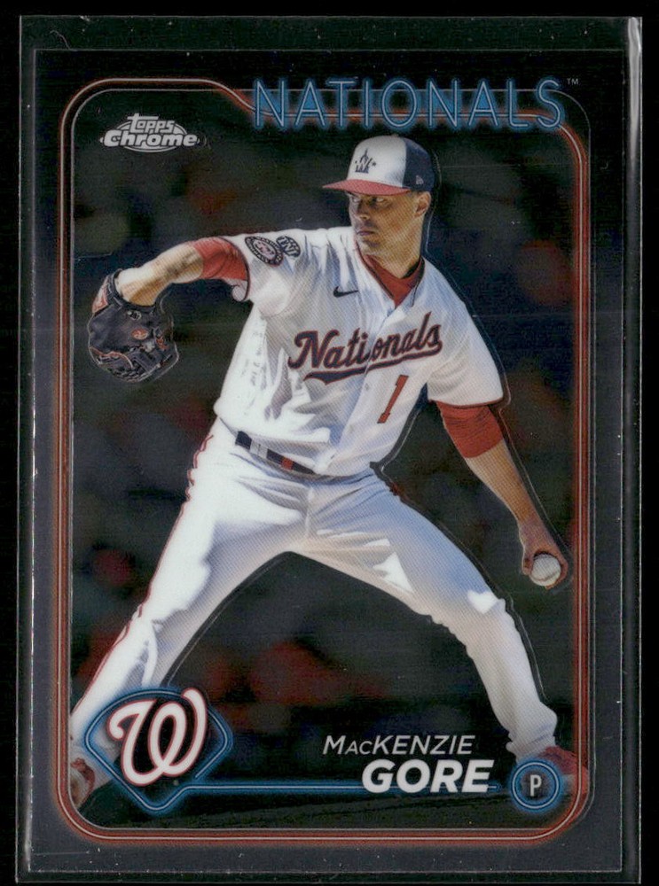2024 Topps Chrome #94 MacKenzie Gore Washington Nationals Baseball Card