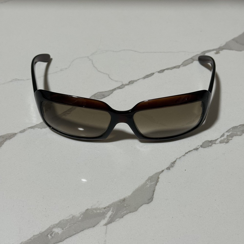 Vintage Y2K Chanel 5076-H c.538/13 Brown Sunglasses Mother of Pearl Authentic