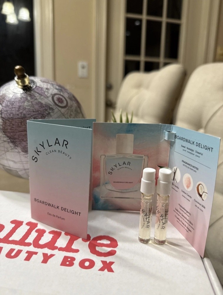 Set of 2 Skylar Boardwalk Delight EDP Carded Spray Samples 0.05 oz Each T1