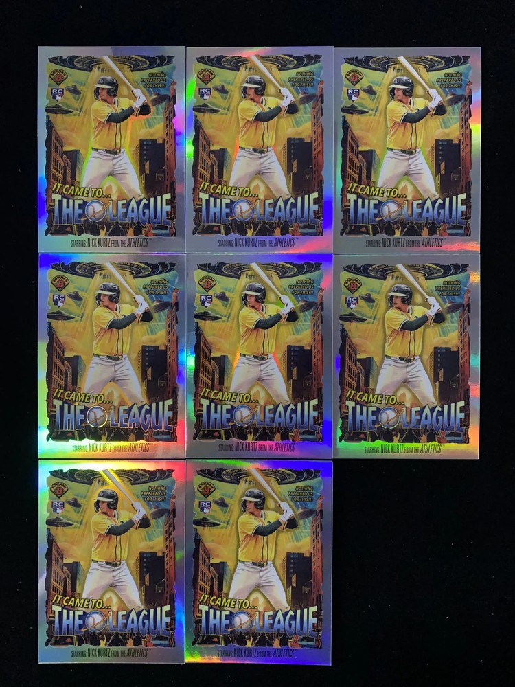 2025 Topps Bowman Chrome It Came To The League Nick Kurtz RC Rookie Lot 8 OC19