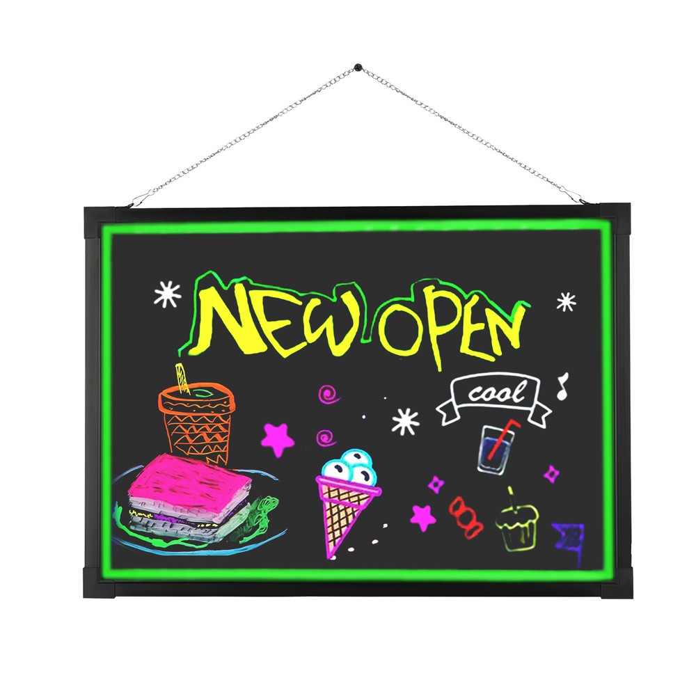 Illuminate Your Message with a Vibrant LED Light-Up Writing Board – Choose from 3 Sizes for Flashing Menu Signs, Promotions, or Custom Displays!