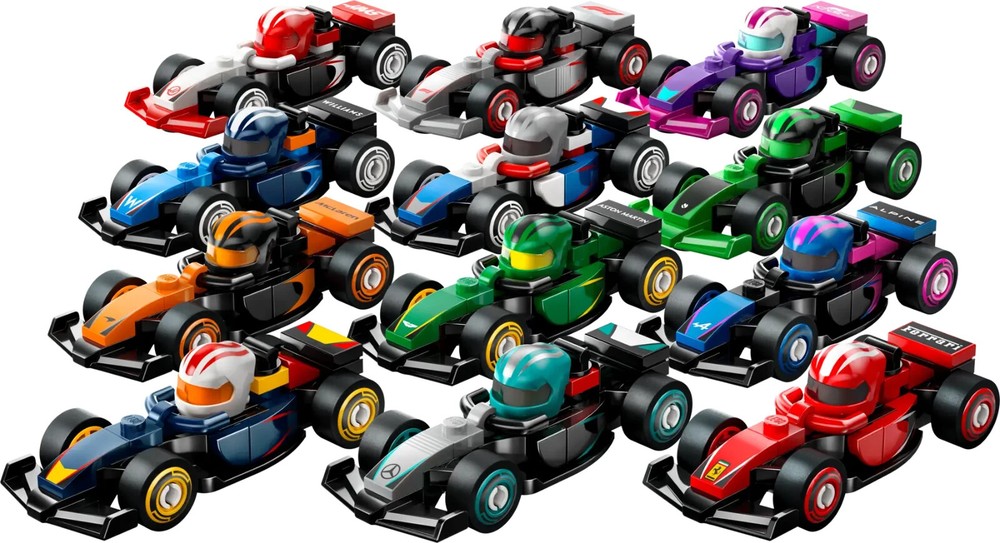 Pre-Sale Complete Set of (12) Lego Formula F1 Collectible Race Cars 71049 Sealed