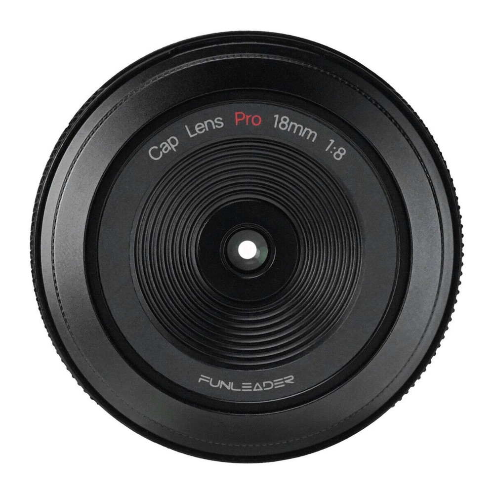 FUNLEADER 18mm F8.0 Pro Full Frame Wide Angle Cap Lens for Fujifilm Fuji X Mount