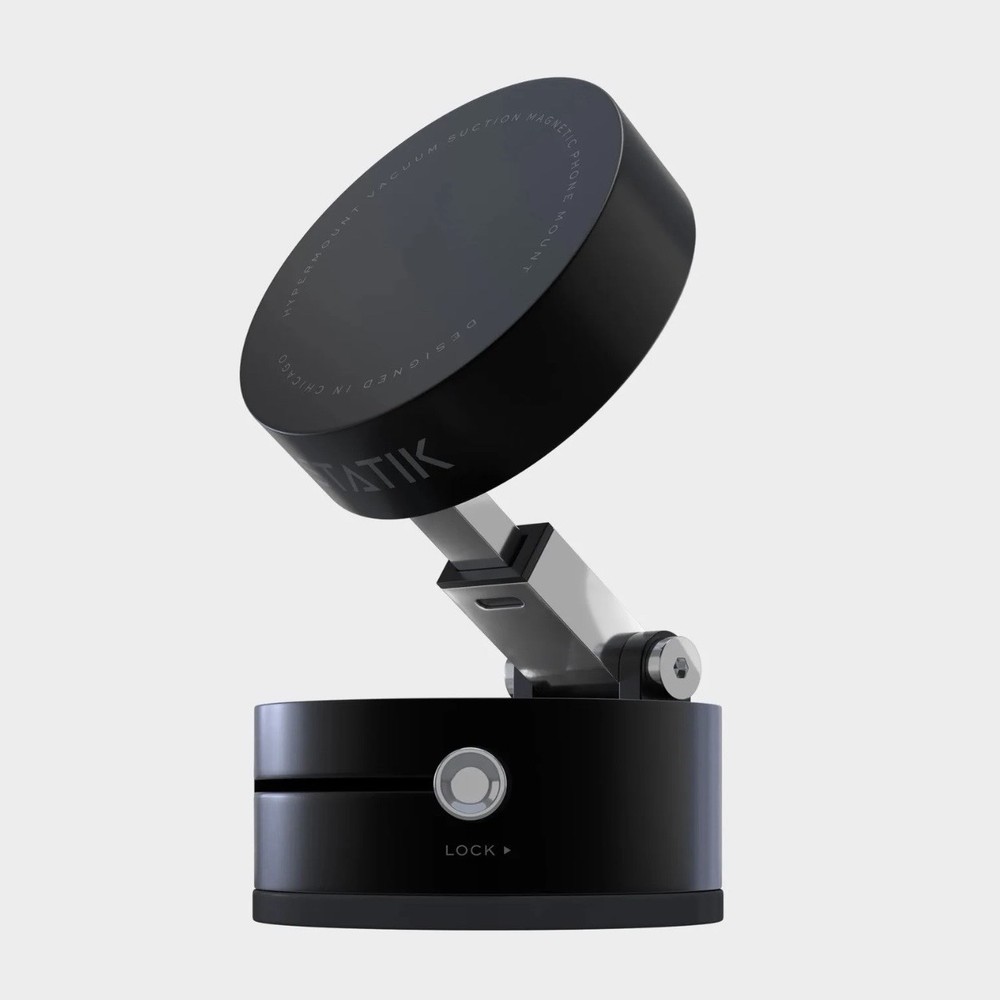 HyperMount (Gen 2) | Vacuum Car Mount Compatible with All Smart Phones | Black