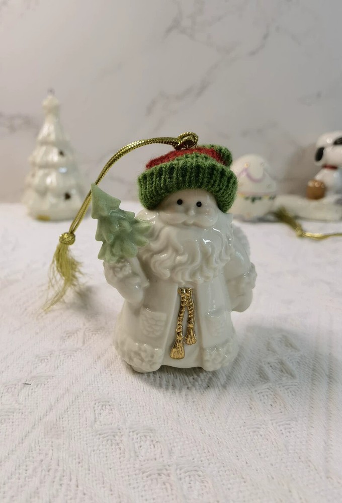 LENOX Santa Claus With Hat Pendant Sculpture Collection Decoration