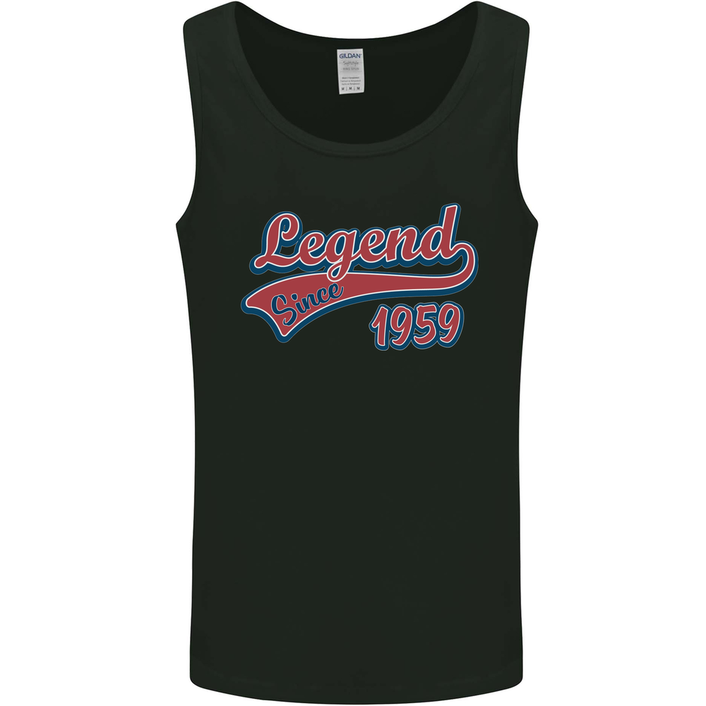 Legend Since 66th Birthday 1959 Mens Vest Tank Top