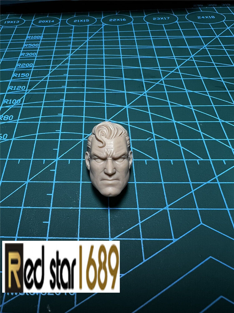 1:6 Superman Red Son Head Sculpt Carved Model For 12