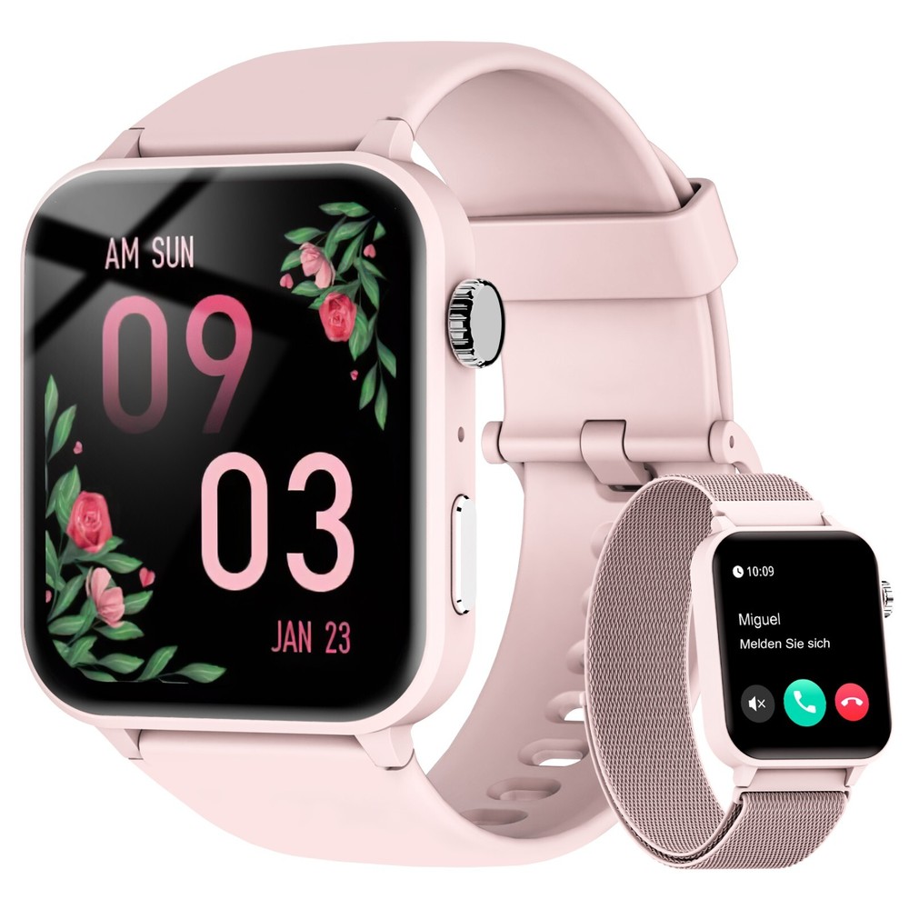 Bluetooth Smartwatch for Men and Women Compatible with iPhone Android Phones