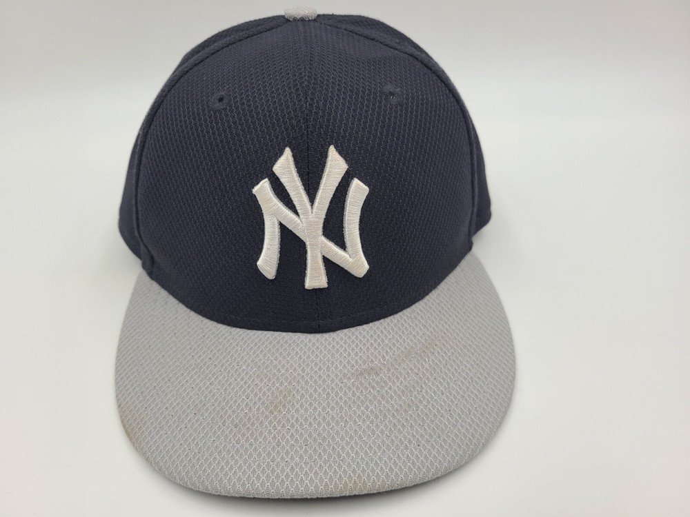 New York Yankees New Era 59Fifty Fitted 6 3/4 Hat Cap Youth Boy MLB Blue Gray