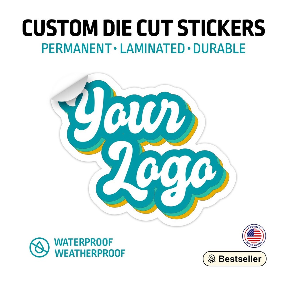 10,000 Bulk Custom Industrial-Grade Stickers - Waterproof & Permanent