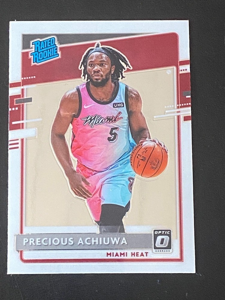 Precious Achiuwa 2021 Panini Chronicles Donruss Optic Rated Rookie Miami Card #170