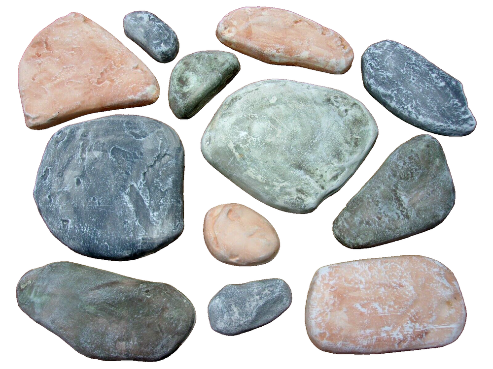 Rock facing concrete cement molds wall veneer flagstone set 12 plastic moulds