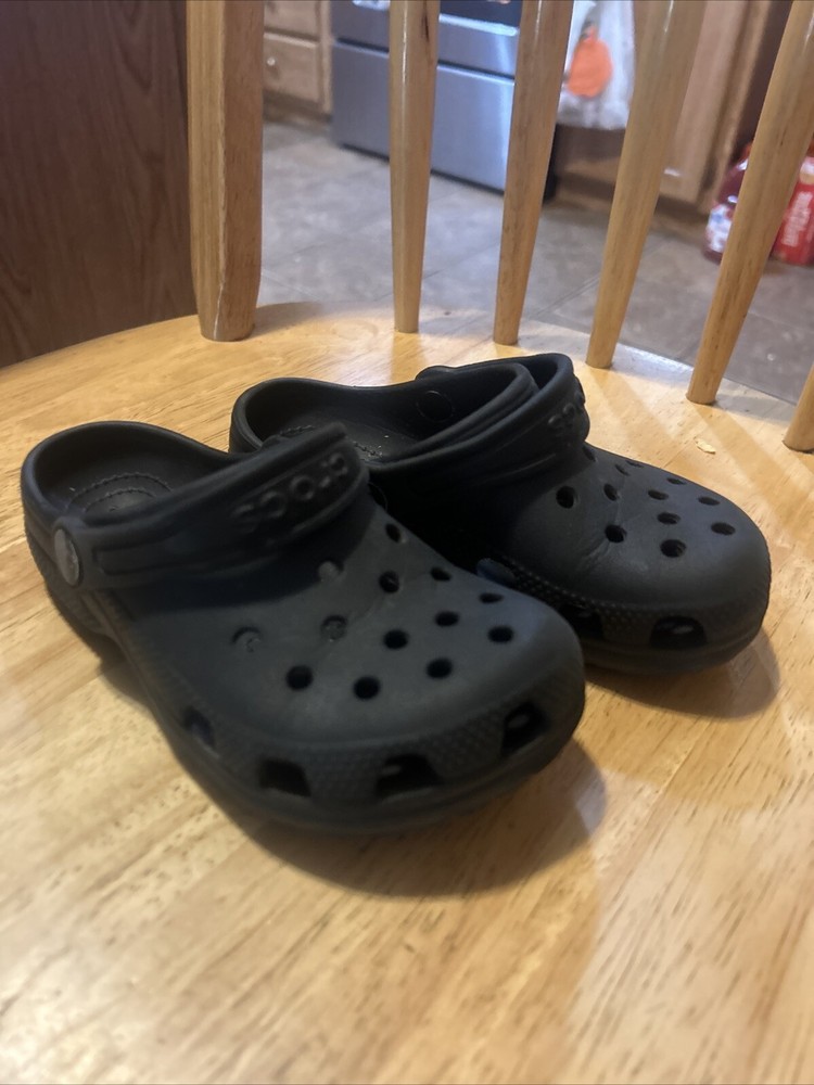 Crocs Kids Classic Clogs Black Size 11 child youth girl boy