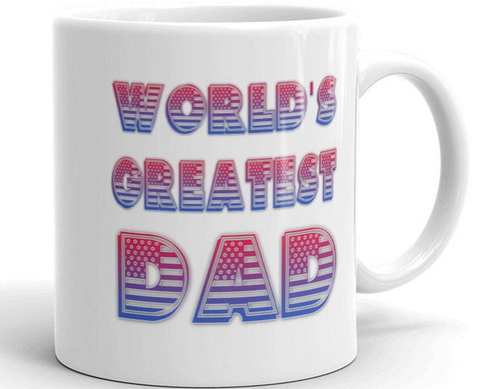 Best Dad Ever Gift - White Glossy Coffee Mug for Father's Day  
