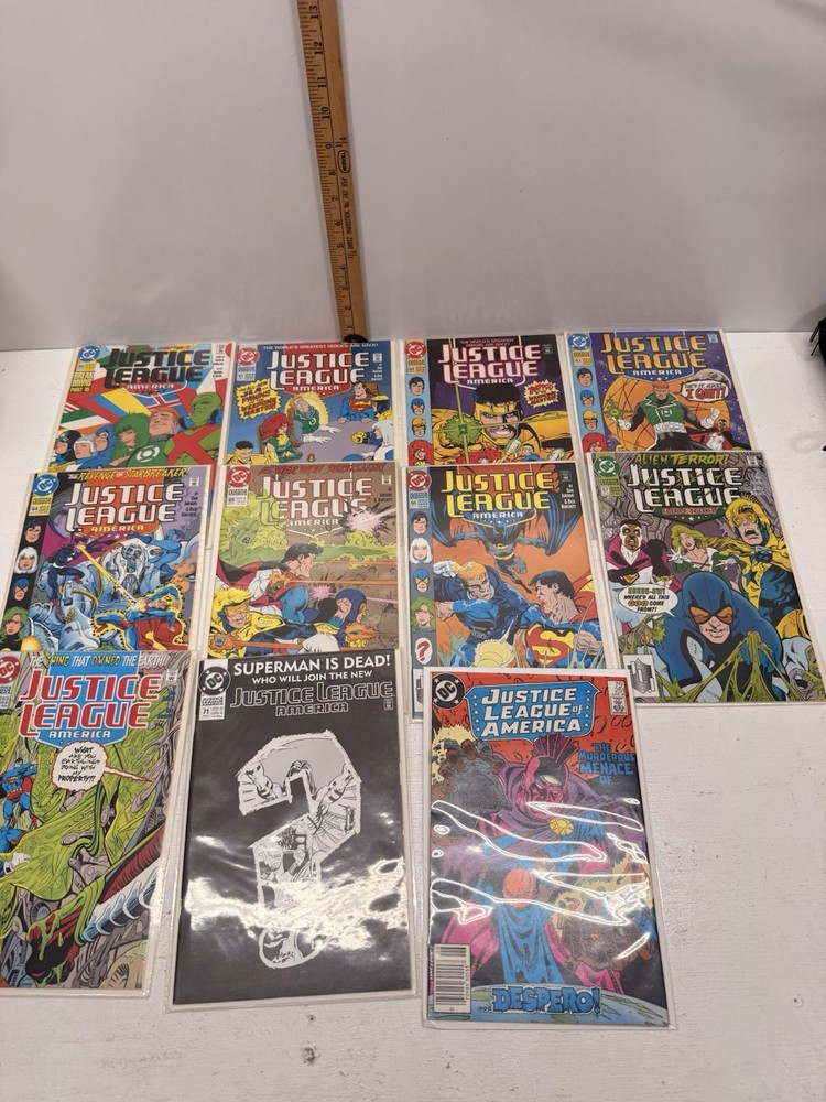 Vintage Justice League of America Lot #60-68 #70 #251 DC Bronze Age Comics