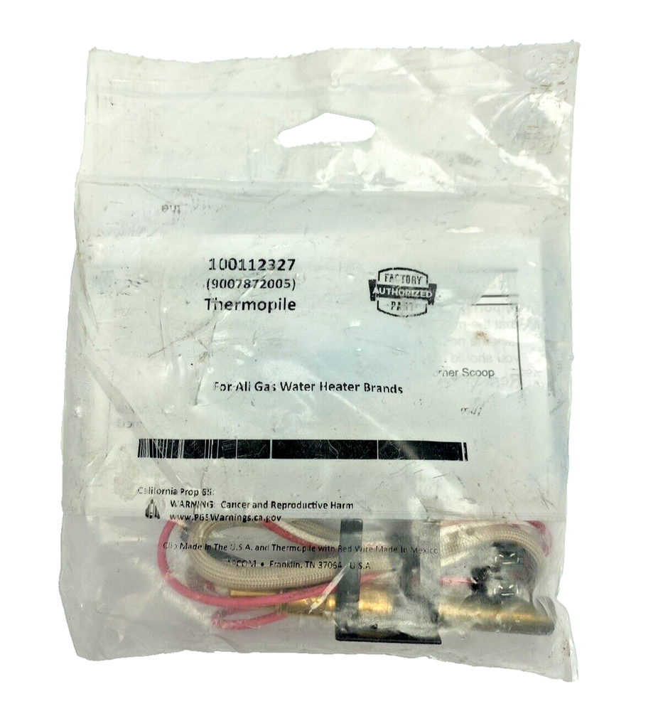 9007872005 THERMOPILE FOR ALL GAS WATER HEATER BRANDS