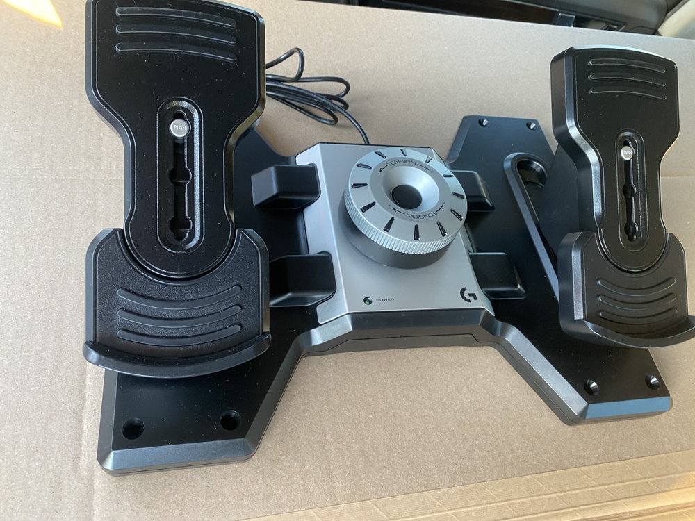 Logitech G Pro Flight Rudder Pedals with Toe Brake