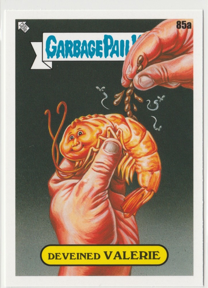 Valerie #85a Garbage Pail Kids GPK 2021 Food Fight Deveined Card