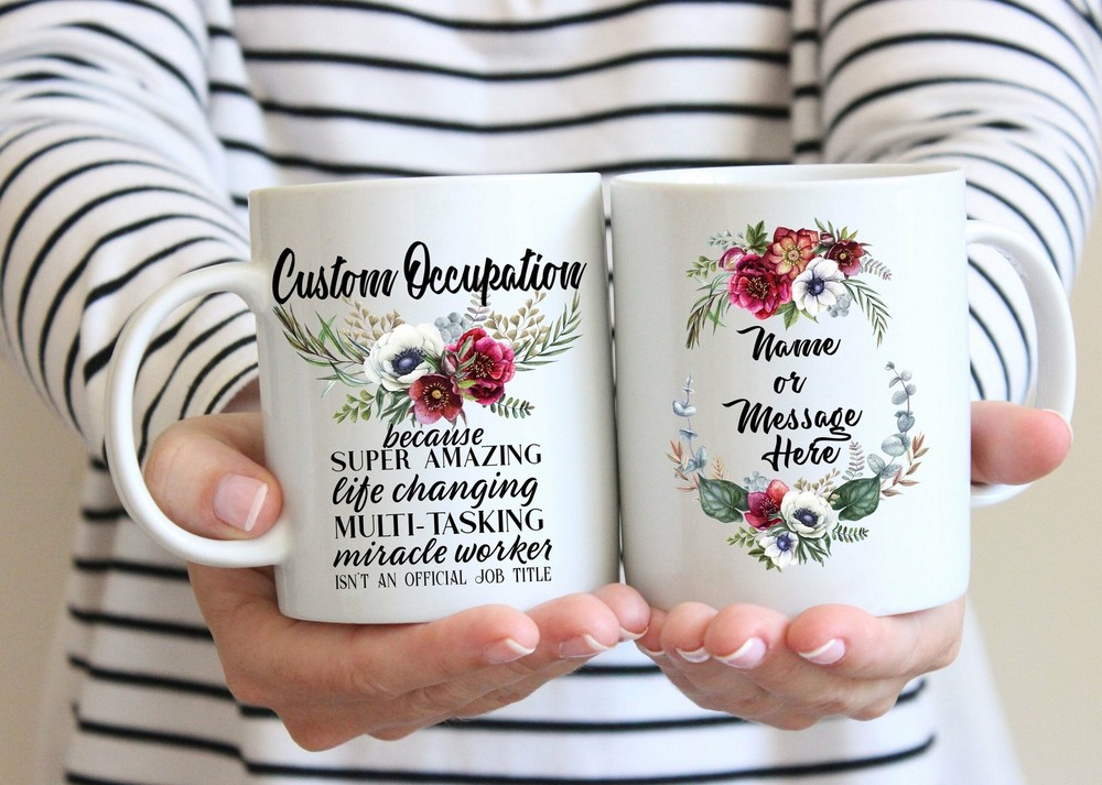 Personalized Occupation Job Profession Gift Mug For Women L Corporate Employee