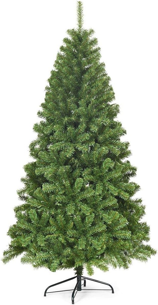 6FT/7.5FT Christmas Tree, Hinged Artificial Xmas Tree with Branch Tips
