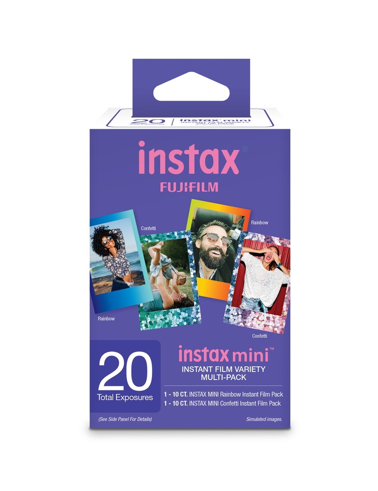 New Fujifilm Instax Mini Film 20 count Value Pack (1 pack Instax Confetti)