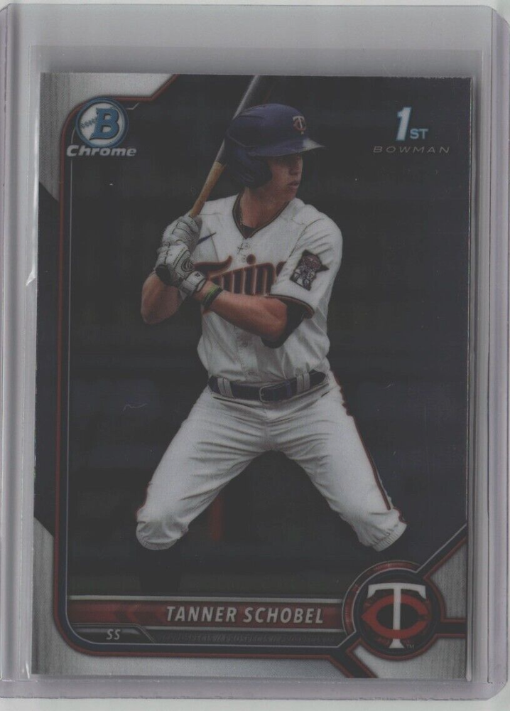 TANNER SCHOBEL ROOKIE BOWMAN CHROME 1st BDC-28 2022 MLB MINN TWINS FREE SHIPPING