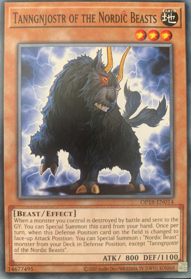 Nordic Beast Tanngnjostr OP18-EN014 Common Unlimited Edition Nea